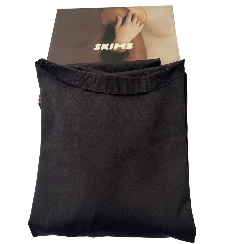 SKIMS Essential T-Shirt Bodysuit Midnight Womens 4X/5X - Picture 2 of 11